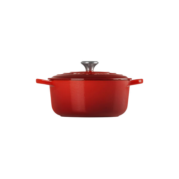 Signature st&oslash;pejern rund gryte &Oslash; 20 cm, cerise, Le Creuset