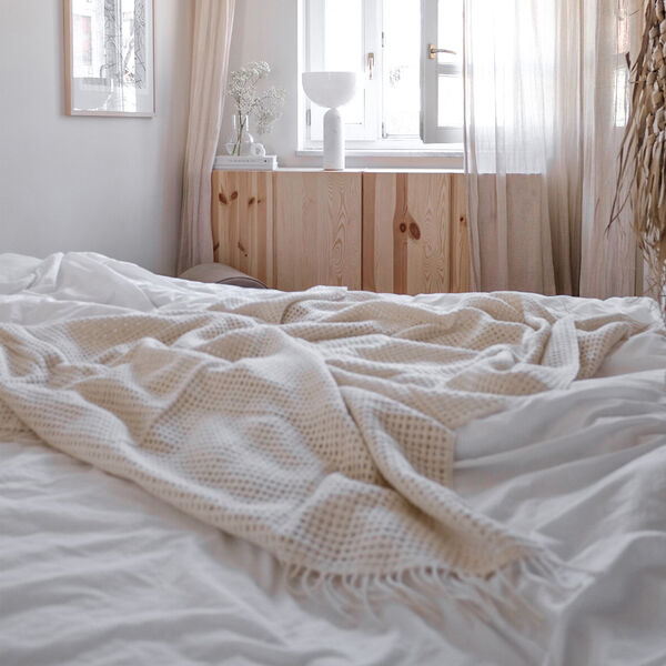 Basket pledd, off white, ELVANG