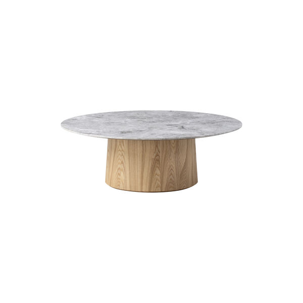 Niveau Coffee Table &Oslash; 110 cm, Tundra Grey/oiled ash, Fredericia Furniture