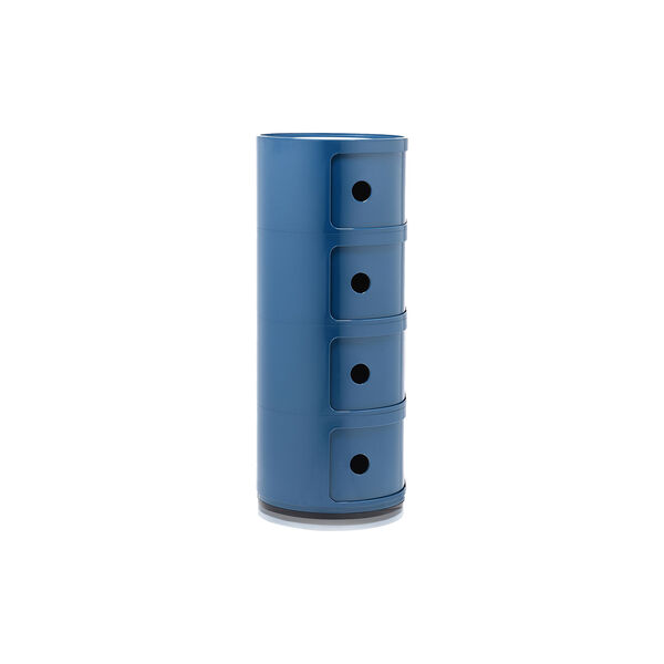 Componibili 4 elementi oppbevaringsbord, blu, Kartell