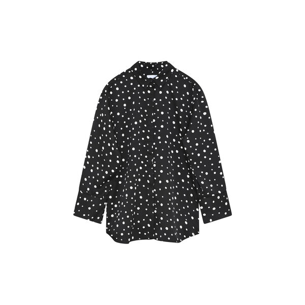 2ND Plaras Heavy Satin, white polka dot, 2NDDAY