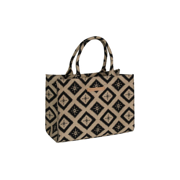 Rue Rivoli Big Tote, jute - black, Luna Moon