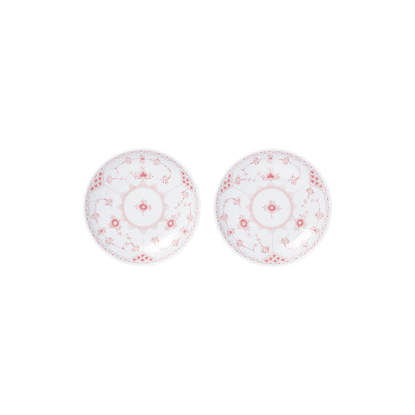 Korall Musselmalt Halvblonde lav sk&aring;l 15 cm, 2 stk., Royal Copenhagen