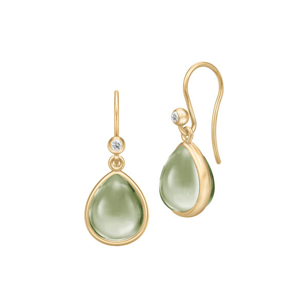 Paloma øreringer, gold/olive, Julie Sandlau