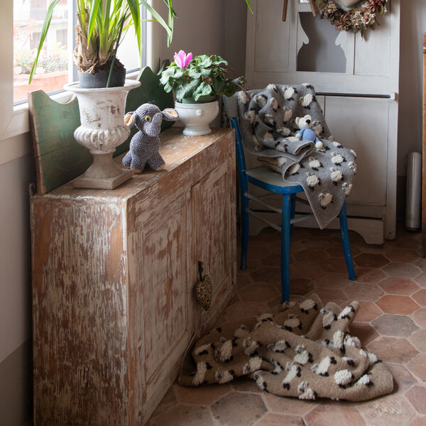 Baby Sweet Lamb Wool pledd, beige, Frati Home