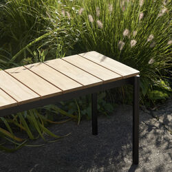 Ville AV28 Outdoor Bench, warm black, &Tradition
