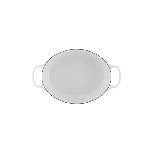 Signature st&oslash;pejern oval gryte &Oslash; 31 cm, white, Le Creuset