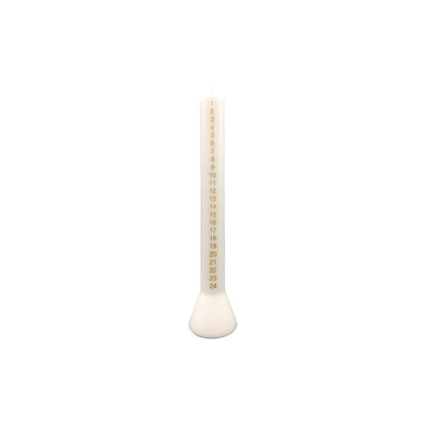 Kalenderlys Hyggelyset, white/gold Kalenderlys Hyggelyset, white/gold, Alterlyset