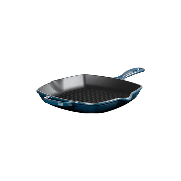 Signature kvadratisk grillpanne 26 cm, nuit, Le Creuset