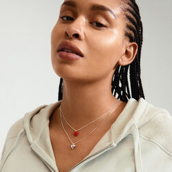 MAEVE halskjede 2 set, s&oslash;lvbelagt, Pilgrim