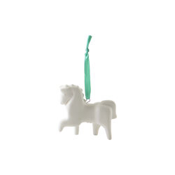 Horse Ornament, hvit, Jonathan Adler