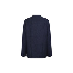 Linen blazer- GOTS/Vegan, yarndyed - total eclipse, KnowledgeCotton Apparel 