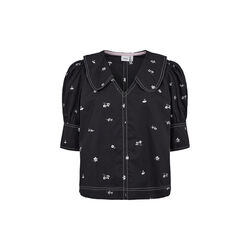 NUJULIET BLOUSE, caviar, NÜMPH