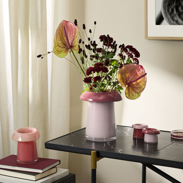 Soma Telyslykt 2 stk., rose/terracotta, Holmegaard