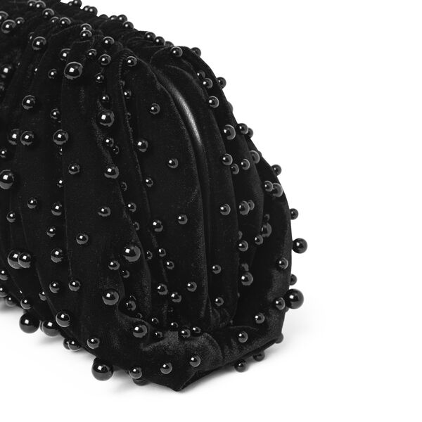 Day Pearly Velvet Clutch, black, DAY ET