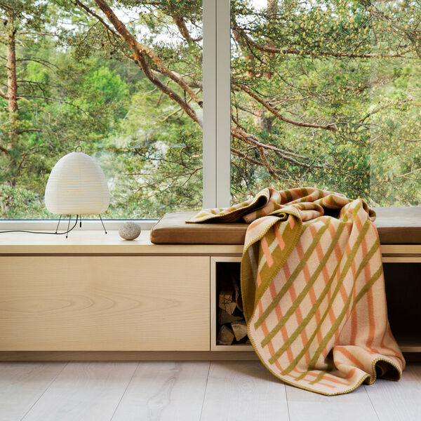 Bislett Pledd, Peach/Pistachio, R&oslash;ros Tweed