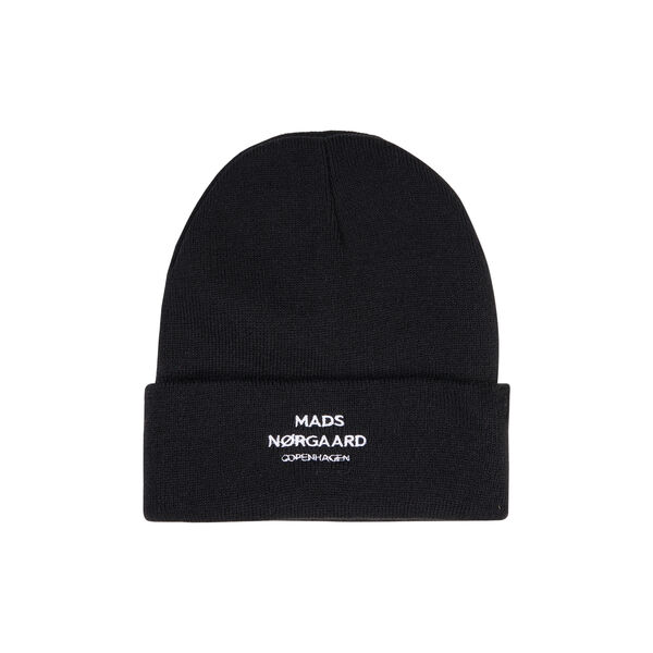 Isak Logo Ambas Beanie, black, Mads N&oslash;rgaard