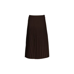 Pleated Midi Skirt, deep brown, Gant