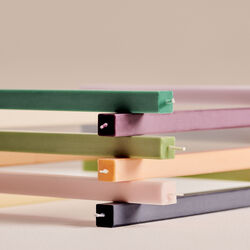 Square stearinlys, dark peach, HAY