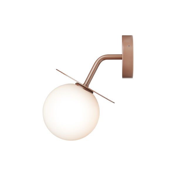 Liila Outdoor Wall Lamp, dark bronze/opal, Nuura