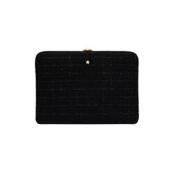 Tweed Mac Cover, black, DARK department
