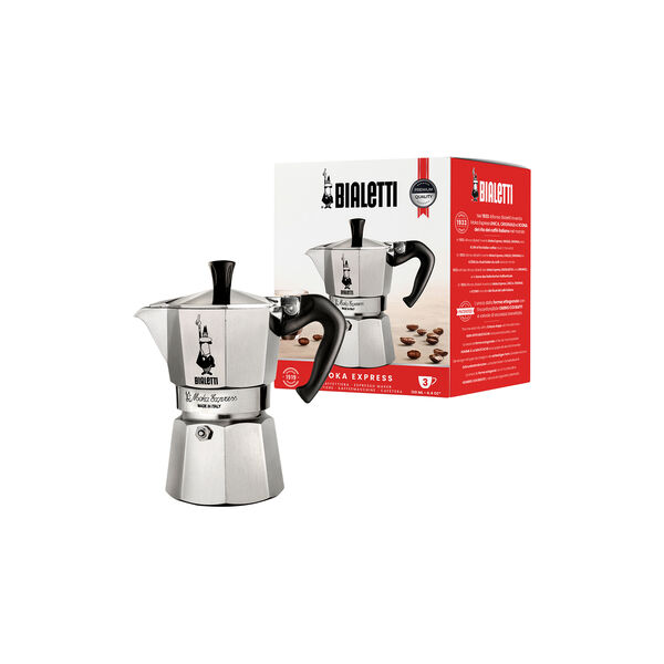 Moka Express espressokanne, 3 kopper, Bialetti