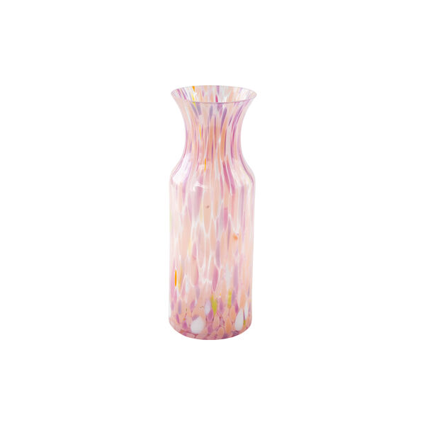 Swirl karaffel/vase, rosa multi, Magnor