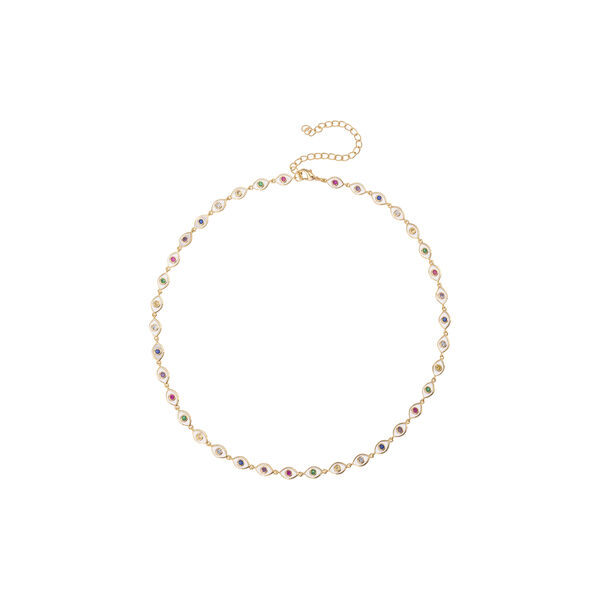 Andrea Necklace, multi, Emilia by Bon Dep