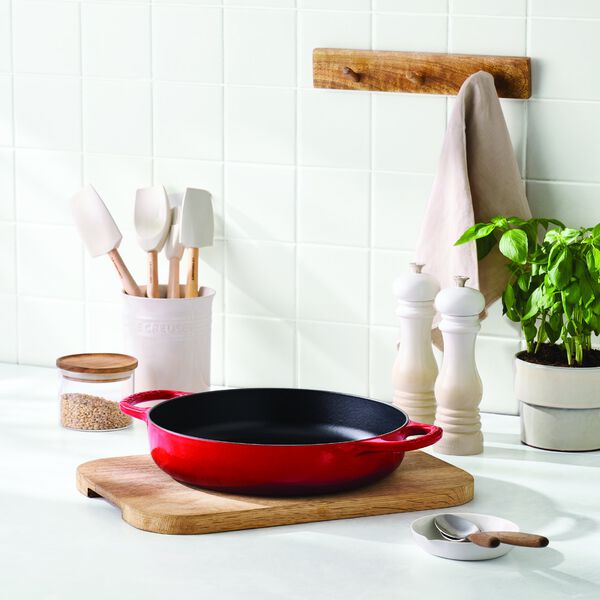 Everyday st&oslash;pejern stekepanne 28 cm, cerisee, Le Creuset