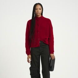 AlphaGZ kort cardigan, haute red melange, Gestuz