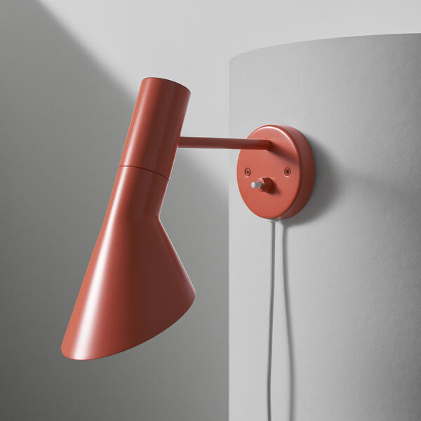 AJ vegglampe, electric orange, Louis Poulsen