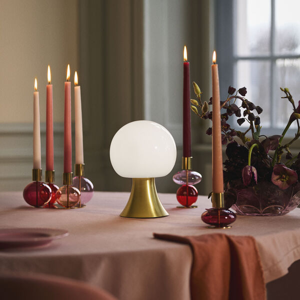 Noor LED lampe, brass colored, Holmegaard