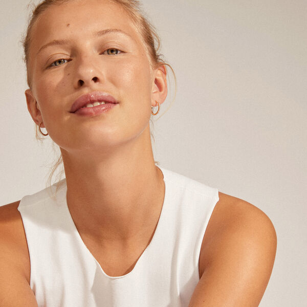 EBNA medium krystall hoops, gullbelagt, Pilgrim