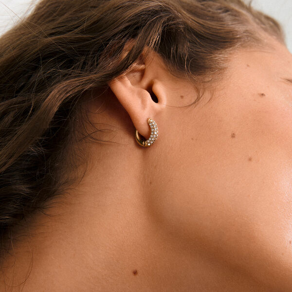 TATUM hoops Liten, gullbelagt, Pilgrim