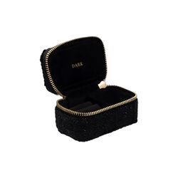 Tweed Jewellery Box Micro, black, DARK department