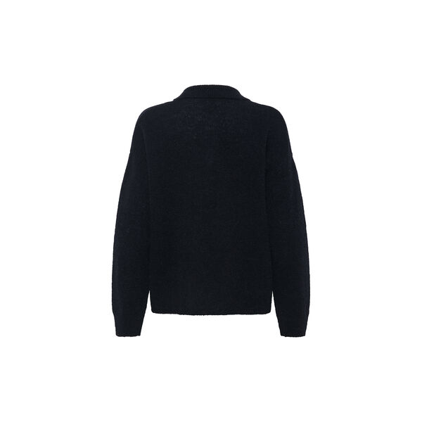 SivaMW Knit Polo Pullover, black, My Essential Wardrobe