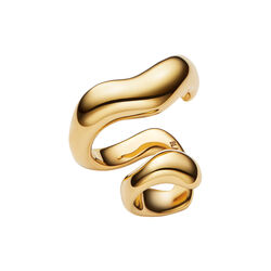 Sagene Ear Cuff, gull, Maria Black