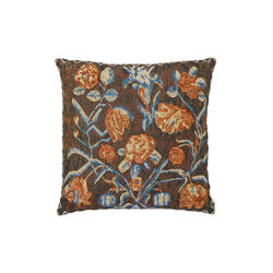 Anniken flower pute 50x50, rust/blue, Kitty Sablu