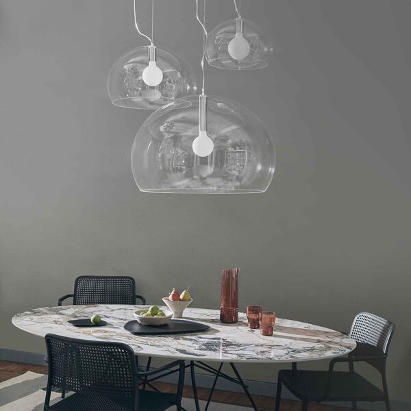 FL/Y taklampe, crystal, Kartell
