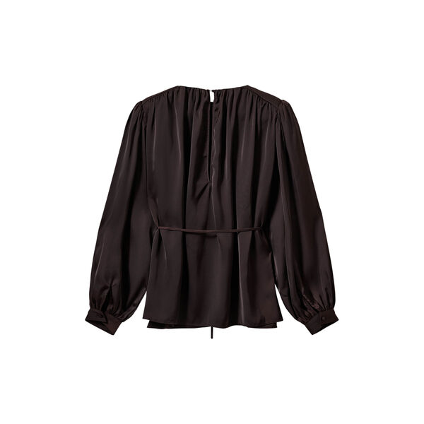 MARTHEASW BALLOON SLEEVE BLOUSE, dark plum, Sofie Schnoor