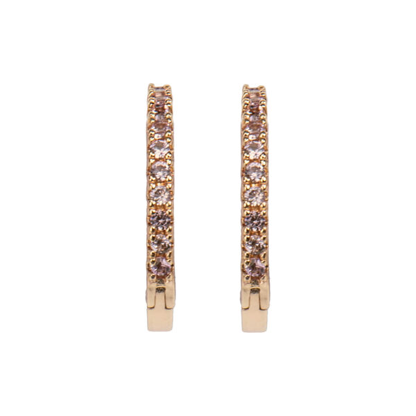 Emilia medium hoops, brown Emilia medium hoops, brown, Emilia by Bon Dep