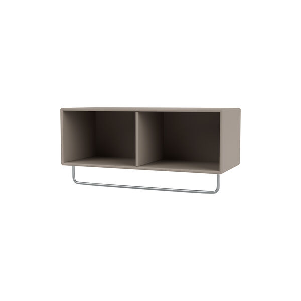 COAT Shelf with Clothes Rack, 141 truffle, Montana Furniture