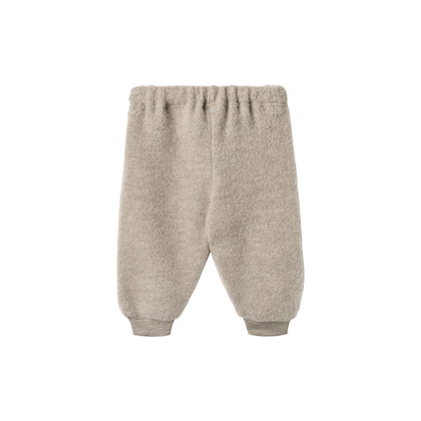 Wool Fleece Trousers Kinnie, 3204 khaki melange, Wheat