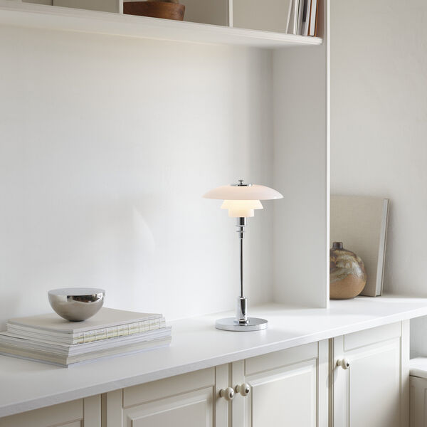 PH 2/1 Portable bordlampe, chrome, Louis Poulsen