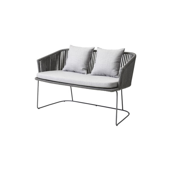 Putesett til Moments benk, light grey, Cane-line