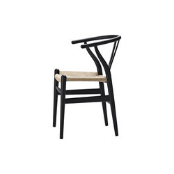 CH24 Y-stolen spisebordsstol, soft black, Carl Hansen & Søn