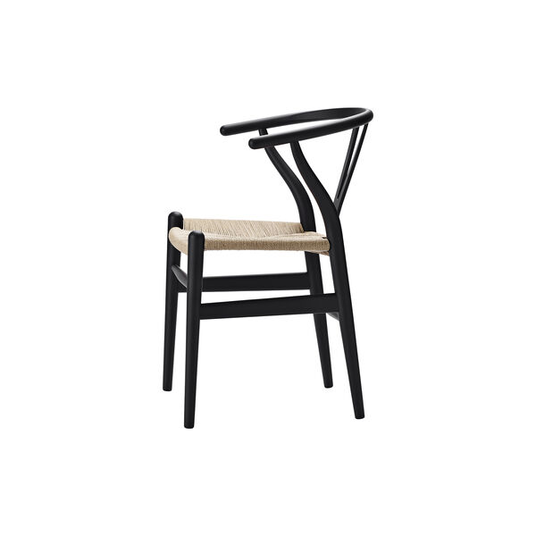 CH24 Y-stolen spisebordsstol, soft black, Carl Hansen & Søn