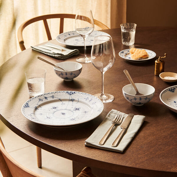 Musselmalt Halvblonde tallerken, 27 cm, Royal Copenhagen