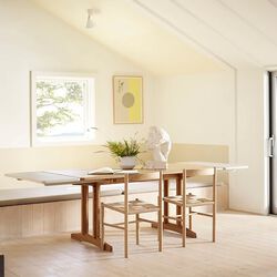 C64 Shaker illeggsplate, silk grey, FDB Møbler