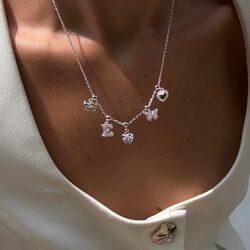 Bow Charm, silver, WHO IS SHE